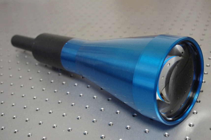  40mm角テレセントリック光学系 (長作動距離型)